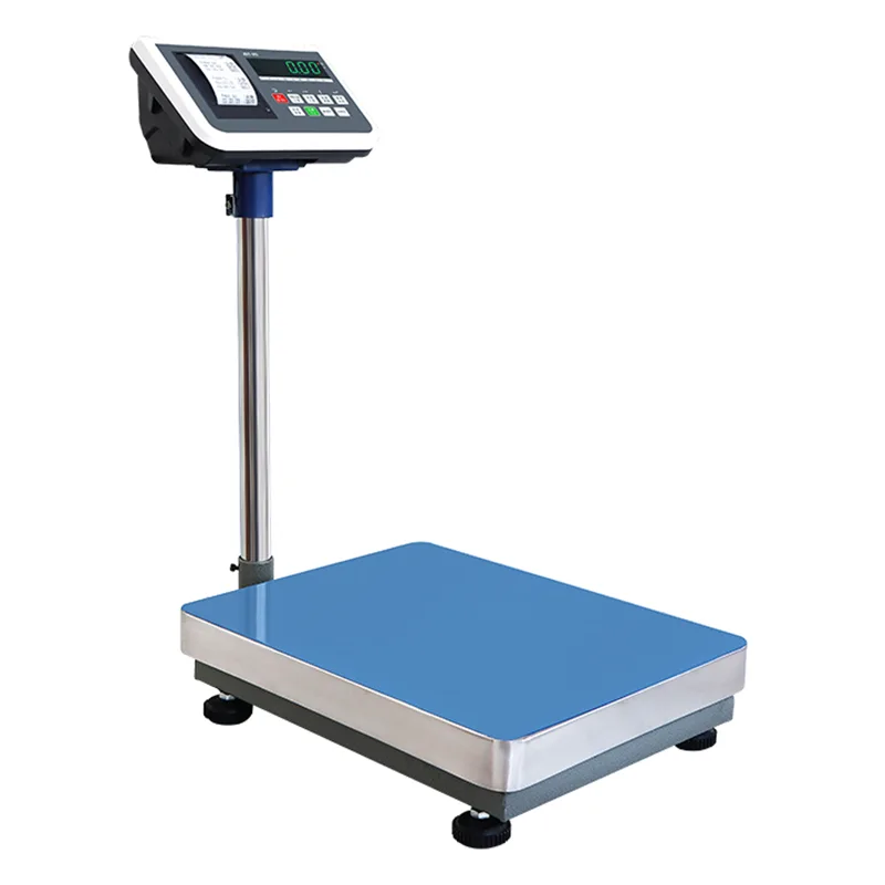 Balance à plate-forme électronique avec fonction d'impression d'étiquettes intégrée